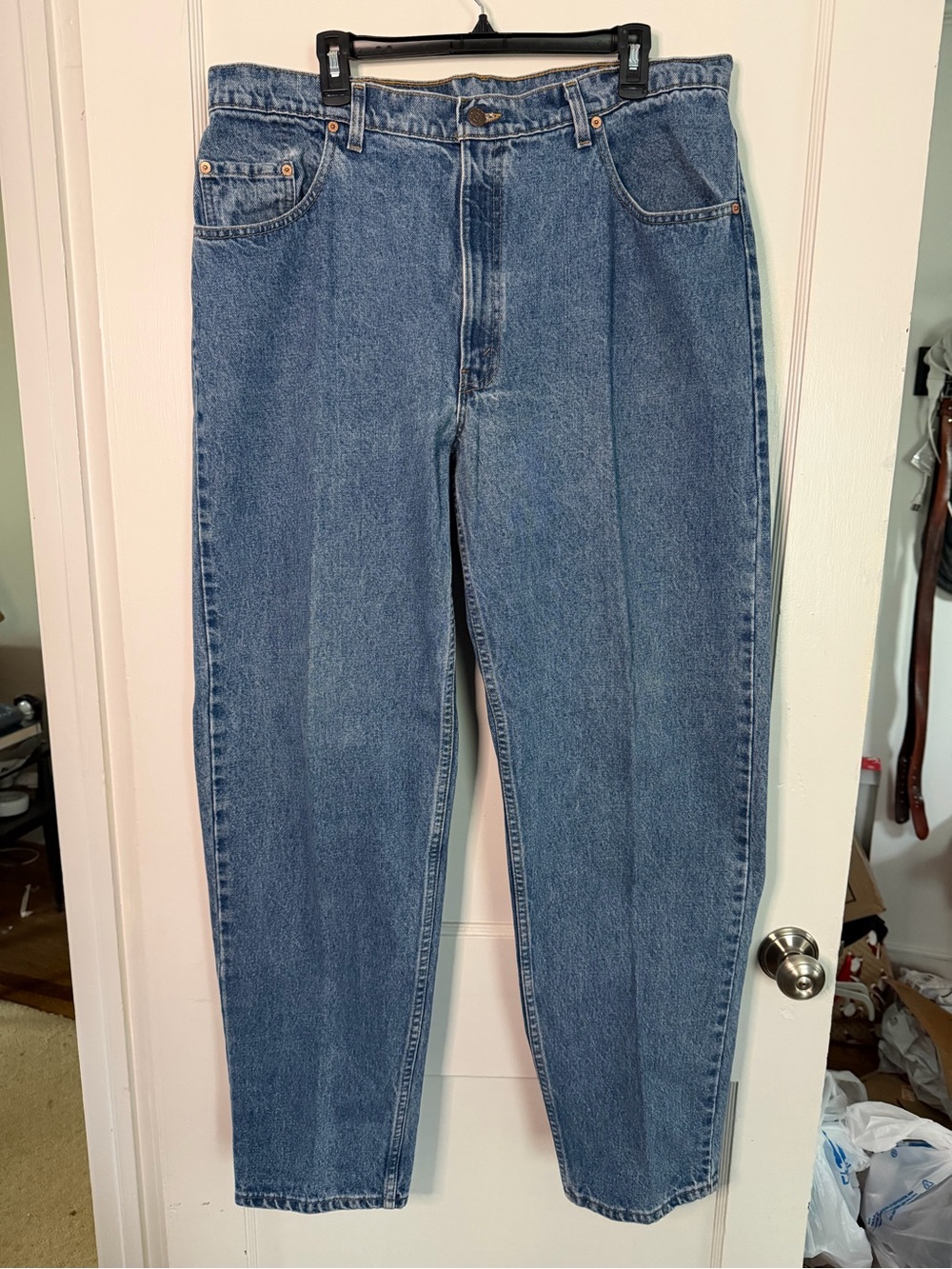 Vintage 1996 Levi's 560 Loose Fit Tapered Leg Jeans USA Made 40x34 100% Cotton